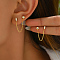 Simple Geometric Design S925 Silver Earrings with Tassel Chain for Women