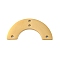 Ion Plating(IP) 304 Stainless Steel Chandelier Component Links, Laser Cut, Arch Shape, Golden, 12x25x1mm, Hole: 1.2mm