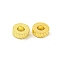 Brass Beads, Cadmium Free & Nickel Free & Lead Free, Donut, Real 18K Gold Plated, 4.5x1.5mm, Hole: 2mm