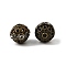 Brass Rhinestone Beads, Grade A, Nickel Free, Antique Bronze Metal Color, Round, Crystal, 10mm in diameter, Hole: 1.2mm