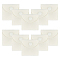 Square Velvet Jewelry Package Bags, Jewelry Gift Pouches with Snap Button Fasteners, Beige, 7x7cm