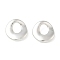 Brass Linking Rings, Round Link Shape, Rack Plating ,Long-Lasting Plated, Lead Free & Cadmium Free, Silver, 15x3mm, Inner Diameter: 7x6mm