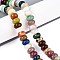 Natural & Synthetic Mixed Stone Beads Strands, Rondelle, Mixed Dyed and Undyed, 10~10.5x5~6mm, Hole: 1.2mm, about 66pcs/strand, 15.35~15.55''(39~39.5cm)