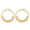 304 Stainless Steel Huggie Hoop Earrings, Butterfly, Golden, 44x2mm