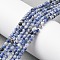 Natural Blue Spot Jasper Beads Strands, Round, 3~3.5mm, Hole: 0.7mm, about 57~64pcs/strand, 7.48''~7.68''(19~19.5cm)