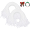 600Pcs Polyester Thread Ties, Tie Wraps, Zip Ties, Wire Twist Ties, for Party Decoration, White, 13.5~20x0.37~0.38x0.35cm