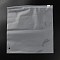 Transparent PE Jewelry Zip Lock Storage Bags, Portable Jewelry Organizer Pouches, Square, Clear, 20.6x19.8x0.15cm