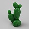 Cactus Miniature Ornaments, Micro Landscape Home Dollhouse Accessories, Pretending Prop Decorations, Dark Green, 9.5x18x29.5mm