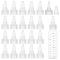 28-Tooth Plastic Tip Cap, Glue Applicator Bottle Screw-in Lid, Cone, WhiteSmoke, 5.2cm