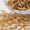 Silver Lined Glass Bugle Beads, Round Hole, Goldenrod, 6~7x1.5~2mm, Hole: 0.5mm, about 12500pcs/bag