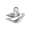 Alloy Pendants, Cadmium Free & Lead Free, Pigeon, Antique Silver, 17x20x3mm, Hole: 3.5mm, about 578pcs/1000g