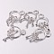 Alloy Pendants, Cadmium Free & Lead Free, Keys, Silver Color Plated, 27x12x5mm, Hole: 3mm