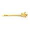 Starfish & Shell Shape 304 Stainless Steel Hair Bobby Pins, Real 18K Gold Plated, 60mm 