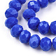 Chapelets de perles en verre opaque de couleur unie EGLA-A034-P3mm-D32-3