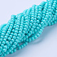 Chapelets de perles en verre nacré HY-4D-B60-3