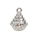 Подвески из латуни с прозрачным фианитом KK-L238-07P-1