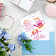 FINGERINSPIRE Happy Mother's Day Painting Stencil 11.7x8.3 inch Hollow Out Flower Kettle Craft Stencil Reusable Footprints Love Envelope Stencil Template for Painting on Scrapbook Fabric Tiles DIY-WH0396-0041-7
