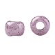 TOHOラウンドシードビーズ  日本製シードビーズ  （1200)つの不透明な白ピンクの大理石  11/0  2.2mm  穴：0.8mm  約1110個/10g X-SEED-TR11-1200-3
