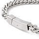 304 pulsera de cadenas de cuerda de acero inoxidable para hombres y mujeres. STAS-E001-01P-4