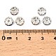 Perles séparateurs en laiton avec strass&nbsp;RB-A014-L7mm-S-2