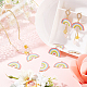 SUNNYCLUE 1 Box 30Pcs Rainbow Charms Enamel Colorful Charms Weather Charms for Jewelry Making Multi Color Charms Rainbow Pendants Bulk Earrings Bracelets Keychain Necklace Supplies DIY Craft FIND-SC0002-96-5