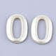 ABS Plastic Imitation Pearl Linking Rings OACR-T017-01A-2