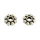 Lega stile tibetano piatte perle tonde distanziatore X-TIBEB-2351A-AS-FF-1