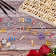 Set di lettere a~z in legno grezzo e simboli DJEW-WH0015-35-2