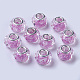 Faceted Glass European Beads GLAA-F082-B21-1