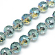 Chapelets de perles en verre électroplaqué EGLA-S137-14mm-01-1