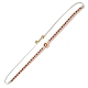 Verstellbare Nylonschnur geflochtenen Perlen Armbänder BJEW-C011-16A-3
