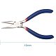 PandaHall Elite Set of 3 Jewellery Making Craft DIY Plier Tool Set- Flat Nosed Round Nosed Wire Cutter Pliers Blue TOOL-PH0001-05-4