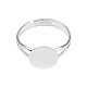 Componenti di anello in ottone&nbsp;X-KK-C3044-10mm-S-1