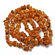 Jaune puce de jade brins de perles naturelles G-M205-16-01-2