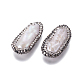 Perlas naturales abalorios de agua dulce cultivadas PEAR-F015-48-2