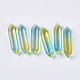 Perle di vetro bicolore a doppia punta GLAA-S167-12I-1