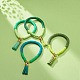 Handmade Polymer Clay Heishi Stretch Bracelet Sets BJEW-JB08762-7