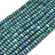 Нити бусин из окрашенной натуральной хризоколлы и лазурита G-P575-A35-6x4mm-2