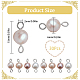 Sunnyclue 30 piezas encantos de conector de perlas naturales de agua dulce FIND-SC0005-39-2