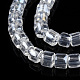 Chapelets de perles en verre transparent X-GLAA-N047-09-E01-3