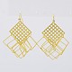 Fashionable Brass Chandelier Earrings EJEW-PJE594-02-1