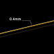 Benecreat 0.4mm (26 Gauge) 100m trübungsbeständiger goldener Eisen-Handwerksdraht für Schmuckperlenprojekt MW-BC0001-01B-2