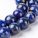 Round Dyed & Natural Lapis Lazuli Bead Strands G-J333-09-8mm-1
