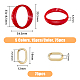 Superfindings 75pcs anneaux de liaison de style pierre précieuse imitation acrylique OACR-FH0001-046-2