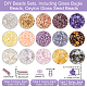 PandaHall Gemstone Beads Seed Beads Kit-About 330-530pcs 7 Styles Natural Gemstone Chip Beads DIY-PH0003-65-5