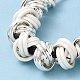 Collier pendentif en perles de nœud en alliage avec cordes cirées pour femmes NJEW-Q391-04S-3