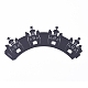 城のハロウィーンのカップケーキラッパー  レーザーカット紙ライナーホルダー  ハロウィンパーティーの結婚式の誕生日の装飾のために  ブラック  8.5x19.5x0.03cm CON-G010-D02-2