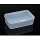 プラスチックビーズ収納ケース  直方体の  透明  11.8x7.2x3.5cm CON-WH0014-01-1