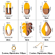 Kits de fabricación de pendientes colgantes diy de olycraft DIY-OC0005-34-2