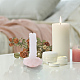 Kerzenhalter aus natürlichem Rosenquarz DJEW-WH0015-99-5